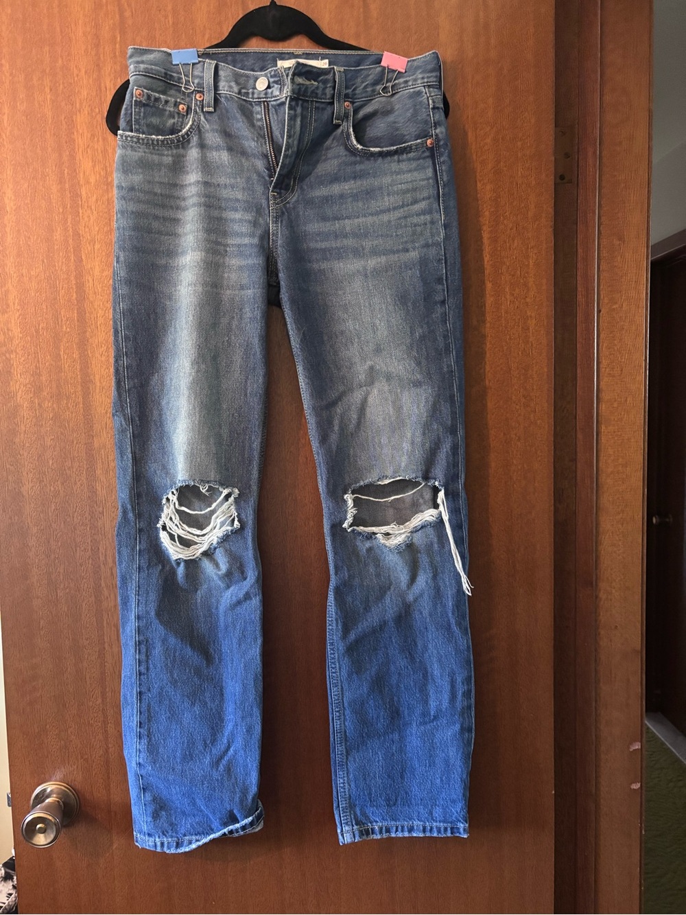 Levi's low profile Distressed Blue Jeans